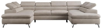 MKS Meble Peter U 346x76x208cm Velvet beige