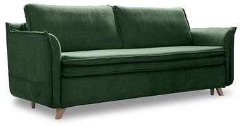 MIUFORM 3-Sitzer Schlafsofa Charming Charlie Slim 225x85x90 cm gr&uuml;n