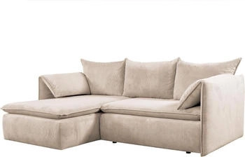 Kauf-Unique Ecksofa - Ecke Links - Cord - Beige - TEODORA