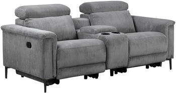 Places of Style Lund 195x97x99cm manuell Cord grau