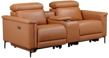 Places of Style Lund 195x97x99cm elektrisch Kunstleder cognac