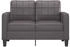 vidaXL 2-Sitzer-Sofa Kunstleder 140 cm Weinrot (359120)