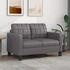 vidaXL 2-Sitzer-Sofa Kunstleder 140 cm Weinrot (359120)