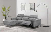 OTTO home Ecksofa "LUND Cord, L-Form, 261 cm, man. o. elektr. Relaxfunktion (mit