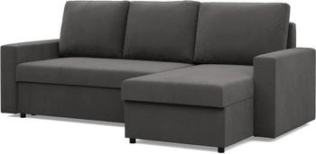Mebligo Neo 231x85x140cm Cord dunkelgrau