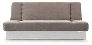 Möblo Schlafsofa Cyprus Klappsofa Clic-Clack Federkern 192x85x92 cm mit Bettkasten Beige+Weiß SORO 13+SOFT 17