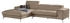 Willi Schillig Ecksofa piedroo 303x70x193 cm Longlife Xtra-Leder Z59 Longchair links mit Kopfteil-/-ohne Sitztiefenverstellung braun (stone z59)