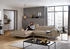 Willi Schillig Ecksofa piedroo 303x70x193 cm Longlife Xtra-Leder Z59 Longchair links mit Kopfteil-/-ohne Sitztiefenverstellung braun (stone z59)