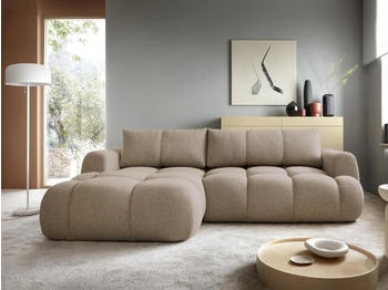 Mirjan24 Ecksofa Mitto, mit Bettkasten und Schlaffunktion, Ausziehautomatik DL, 270x173x85 cm, Now Or Never 18