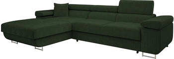 Mirjan24 Ecksofa Torezio Mini Cord, mit Bettkasten und Schlaffunktion, Einstellbare Kopfstützen, 280x170x70-90 cm, Poso 14