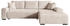 Möbel Kraft storez24 Ecksofa Nelly, mit Bettkasten und Schlaffunktion, Cordstoff, L-Form, bequem, Beige (Poso 100)