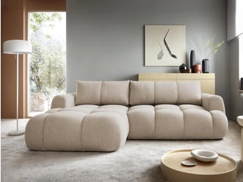 Mirjan24 Ecksofa Mitto, mit Bettkasten und Schlaffunktion, Ausziehautomatik DL, 270x173x85 cm, Now Or Never 06