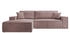 Selsey Ecksofa FARESE NEW, mit Schlaffunktion, Bettkasten und tierfreundlichem Cordbezug, 267 cm, Rosa