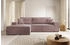 Selsey Ecksofa FARESE NEW, mit Schlaffunktion, Bettkasten und tierfreundlichem Cordbezug, 267 cm, Rosa