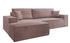 Selsey Ecksofa FARESE NEW, mit Schlaffunktion, Bettkasten und tierfreundlichem Cordbezug, 267 cm, Rosa