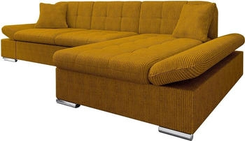 Mirjan24 Ecksofa Malwi Cord, mit Schlaffunktion und Bettkasten, mit Regulierbare Armlehnen, L-Form, Poso 1