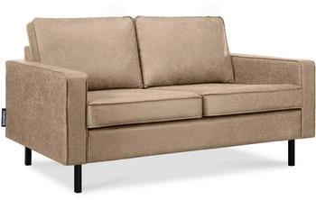 Konsimo ® 3-Sitzer INVIA Einzelsofa, Polsterung aus hochwertigem Schaumstoff,in Pet Friendly Cord-Stoff, beige | beige | Korpus: beige, 164 cm x 87 cm x 98 cm