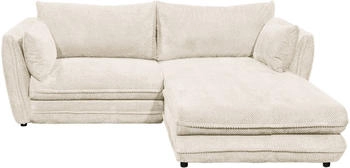 Stella Trading ED EXCITING DESIGN Ecksofa Stanley, mit Schlaffunktion, Bettkasten, beidseitig aufbaubar, Ivory