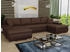 Sofnet Wohnlandschaft Faris U, mit Schlaffunktion und Bettkasten, Ecksofa, U-Form Couch, Schlafsofa mit Wellenfeder, Madryt 128 + Inari 24