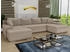 Sofnet Wohnlandschaft Faris U, mit Schlaffunktion und Bettkasten, Ecksofa, U-Form Couch, Schlafsofa mit Wellenfeder, Paros 02