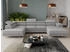 Sofnet Wohnlandschaft Caris U, mit Schlaffunktion und zwei Bettkästen, Ecksofa mit einstellbare Kopfstützen, Schlafsofa, U-form Couch, Paros 05