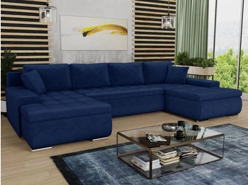 Sofnet Wohnlandschaft Faris U, mit Schlaffunktion und Bettkasten, Ecksofa, U-Form Couch, Schlafsofa mit Wellenfeder, Kronos 09