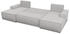 Sofnet Wohnlandschaft Totti U, mit Schlaffunktion und Bettkasten, U-Form Couch, Cord Stoff, Schlafsofa mit Wellenfeder, Poso 110
