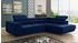 Sofnet Ecksofa Caris, mit Schlaffunktion und Bettkasten, Wohnlandschaft mit einstellbaren Kopfstützen, Schlafsofa, Kronos 09
