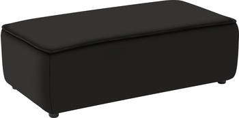 Willi Schillig Hocker around-the-block\" Gr. B/H/T: 120x39x60 cm Longlife Xtra-Leder Z59 schwarz (schwarz z59)