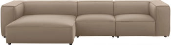 Willi Schillig Ecksofa around-the-block 341x66x164 cm Longlife Xtra-Leder Z59 Longchair links braun (stone z59)