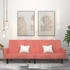 vidaXL Schlafsofa 2-Sitzer Rosa Samt (375778)