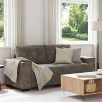 vidaXL Zweisitzer-Sofa Dunkelgrau 180 cm Kunstwildleder