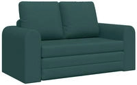vidaXL Schlafsofa 60cm Dunkelgr&uuml;n Stoff