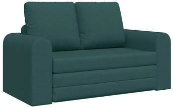 vidaXL Floor Sofa Bed 2-in-1 Dunkelgr&uuml;n 148x71x83 cm Stoff (4106677)