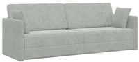vidaXL Boden-Sofa-Bett Hellgrau 213 x 70 x 77 cm Samt