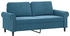 vidaXL 2-Sitzer-Sofa Blau 140 cm Samt (359538)