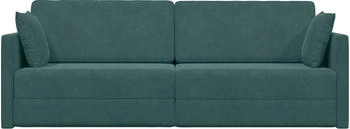 vidaXL Boden Schlafsofa 2-in-1 Dunkelgrün 213x144x60 cm Samt (4106728)