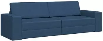 vidaXL Futon-Sofa-Bett 2-in-1 Burgunderrot 245x150x60.5 cm Stoff (4106718)