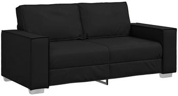 vidaXL Loveseat Sofa Schwarz 140 cm Kunstleder (4105056)