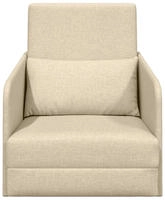 vidaXL Schlafsofa Creme 65 x 80 x 83 cm Stoff