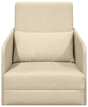 vidaXL Boden Sofa Bett Creme Stoff Mittel Langlebig Boden Sofa Bett (4106643)