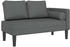 vidaXL Chaiselongue mit Kissen Dunkelgrau Stoff (4007580)