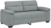 vidaXL 2-Sitzer-Sofa Hellgrau 180x81x84 cm Stoff