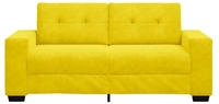 vidaXL Zweisitzer-Sofa Gelb 180x77x82 cm Samt