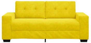 vidaXL Zweisitzer-Sofa Gelb 140 cm Samt (4105128)