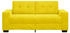 vidaXL Zweisitzer-Sofa Gelb 140 cm Samt (4105128)