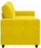 vidaXL Zweisitzer-Sofa Gelb 140 cm Samt (4105128)