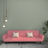 vidaXL Schlafsofa 2-Sitzer Rosa Samt