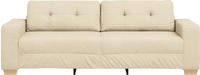vidaXL 3-Sitzer-Sofa Creme 220 cm Stoff