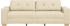 vidaXL Sofa Creme Polyester Mittel Abnehmbare Bezüge (4105095)